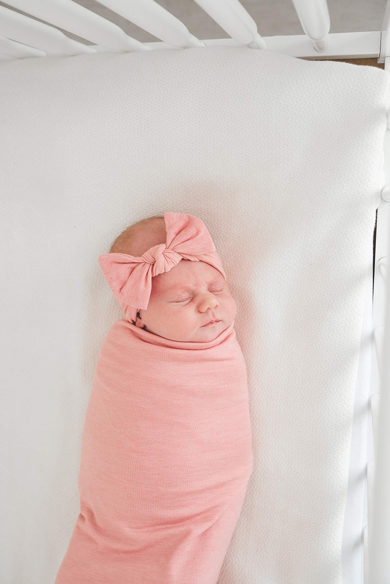 Copper Pearl Baby Bows: Stylish Headbands for Baby Girls, Premium Soft and Stretchy Baby Headbands, Perfect for Newborns, Trendy Designs - Darling - Image 4